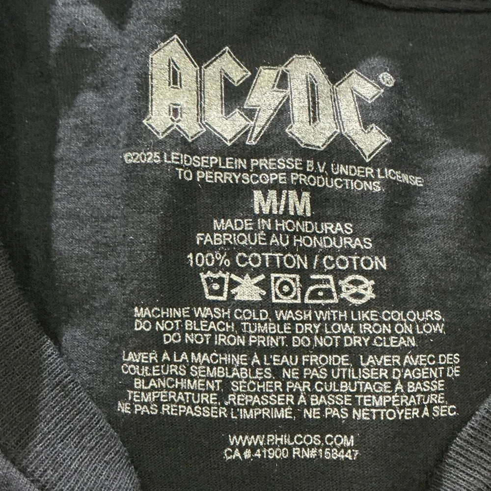AC/DC Black Tee Angus Horn Graphic M - Picture 2 of 7